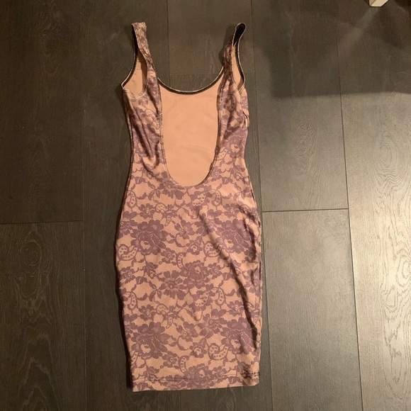 American Apparel Lace Print Nylon Scoop Back, sz S - Picture 4 of 11